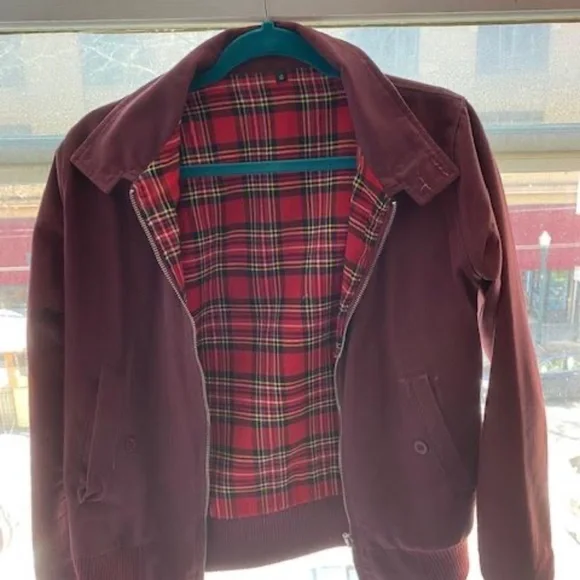 Harrington Jacket Women XS Cute Burgundy!